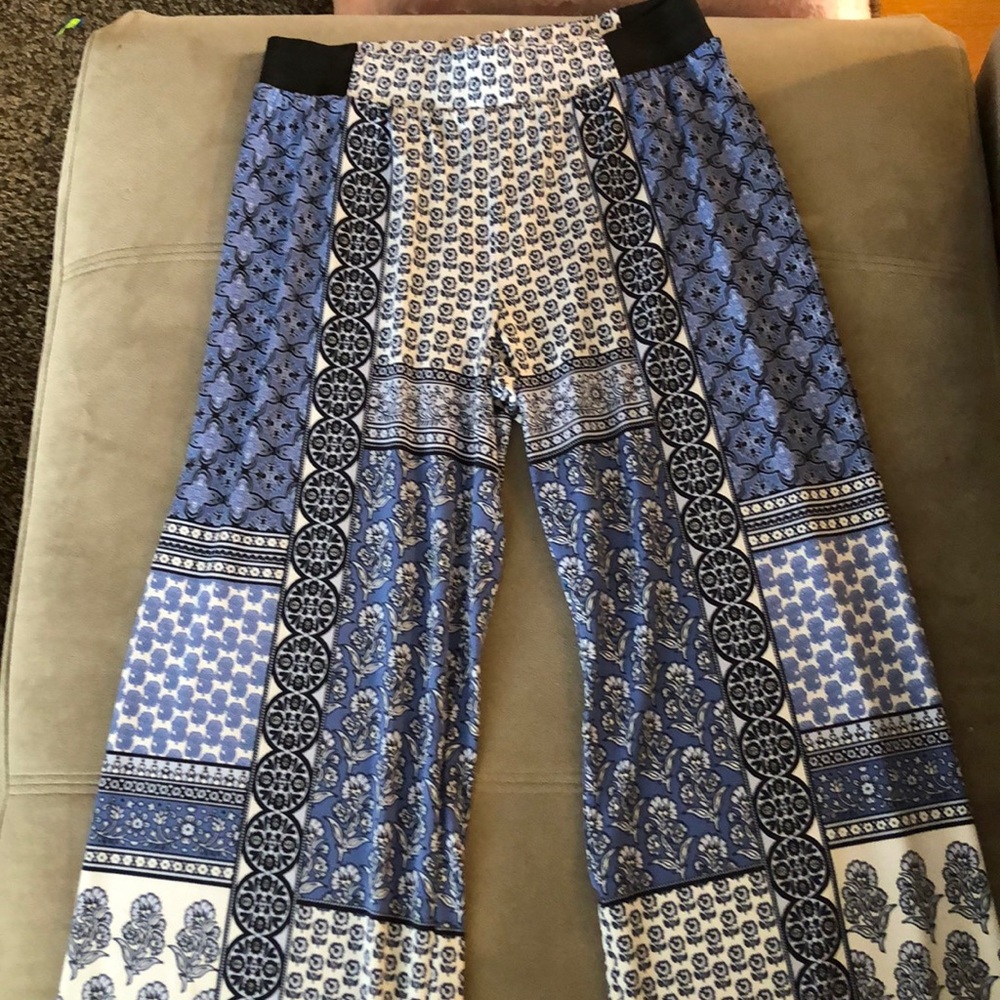 Paisley wide leg Gypsy pants.